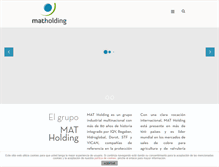 Tablet Screenshot of matholding.com
